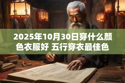 2025年10月30日穿什么颜色衣服好 五行穿衣最佳色