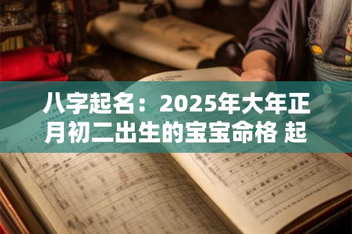 八字起名：2025年大年正月初二出生的宝宝命格 起什么名字好