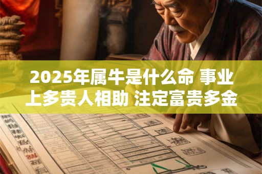 2025年属牛是什么命 事业上多贵人相助 注定富贵多金