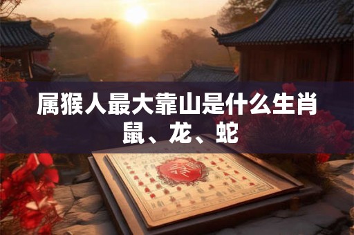 属猴人最大靠山是什么生肖 鼠、龙、蛇