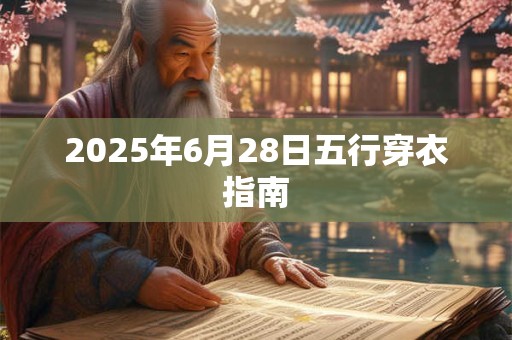 2025年6月28日五行穿衣指南