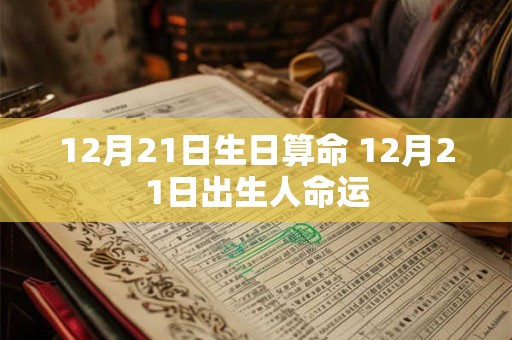 12月21日生日算命 12月21日出生人命运