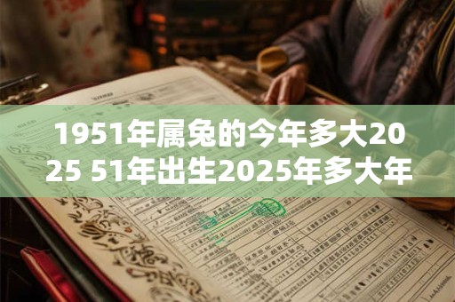1951年属兔的今年多大2025 51年出生2025年多大年龄