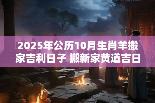 2025年公历10月生肖羊搬家吉利日子 搬新家黄道吉日