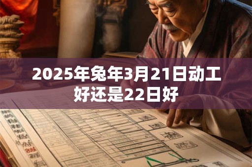 2025年兔年3月21日动工好还是22日好