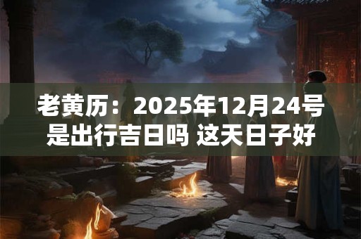 详细阅读:老黄历:2025年12月24号是出行吉日吗 这天日子好吗 老黄历:2025年12月24号是出行吉日吗 这天日子好吗