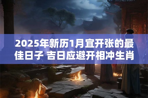 2025年新历1月宜开张的最佳日子 吉日应避开相冲生肖