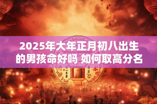 2025年大年正月初八出生的男孩命好吗 如何取高分名字