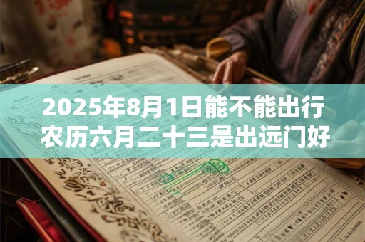 2025年8月1日能不能出行 农历六月二十三是出远门好日子吗