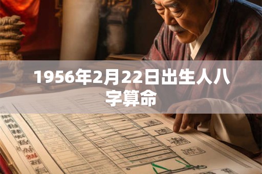 1956年2月22日出生人八字算命