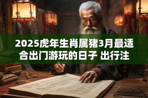 2025虎年生肖属猪3月最适合出门游玩的日子 出行注意事项