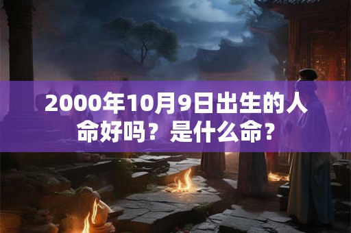 2000年10月9日出生的人命好吗？是什么命？