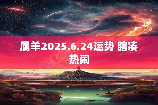 属羊2025.6.24运势 瞎凑热闹