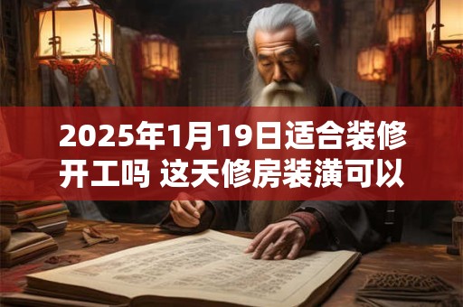 2025年1月19日适合装修开工吗 这天修房装潢可以吗