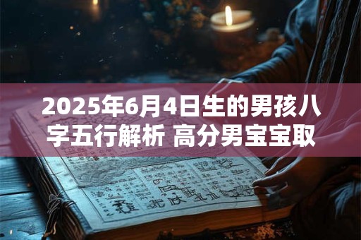 2025年6月4日生的男孩八字五行解析 高分男宝宝取名