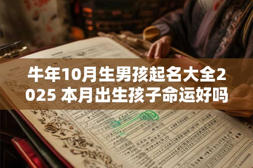 牛年10月生男孩起名大全2025 本月出生孩子命运好吗？