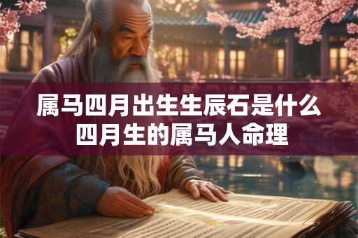 属马四月出生生辰石是什么 四月生的属马人命理 属马四月出生生辰石是什么 四月生的属马人命理