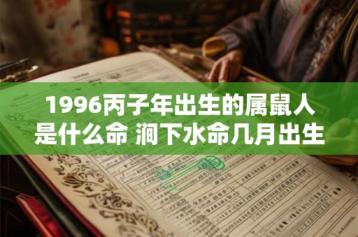 1996丙子年出生的属鼠人是什么命 涧下水命几月出生最好