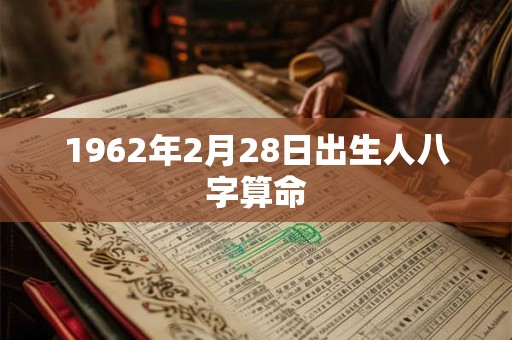1962年2月28日出生人八字算命