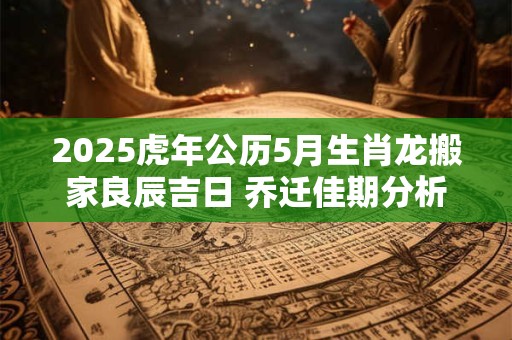 2025虎年公历5月生肖龙搬家良辰吉日 乔迁佳期分析