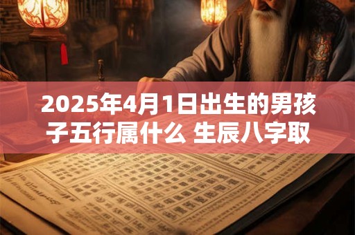 2025年4月1日出生的男孩子五行属什么 生辰八字取名