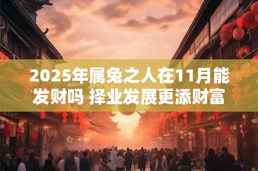 2025年属兔之人在11月能发财吗 择业发展更添财富
