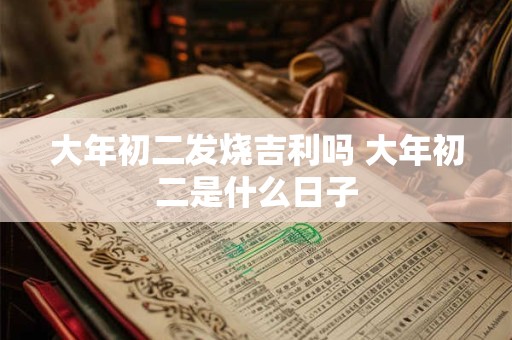 大年初二发烧吉利吗 大年初二是什么日子 大年初二发烧吉利吗 大年初二是什么日子