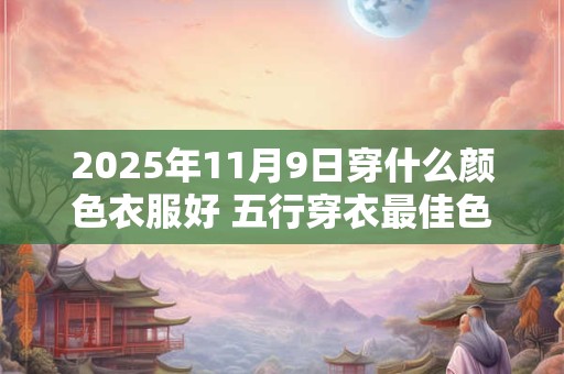 2025年11月9日穿什么颜色衣服好 五行穿衣最佳色