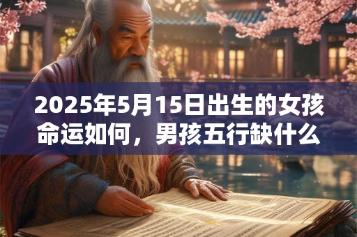 2025年5月15日出生的女孩命运如何，男孩五行缺什么