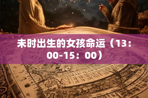 未时出生的女孩命运（13：00-15：00）