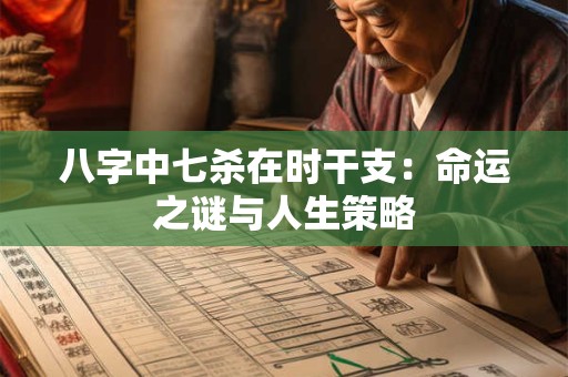 八字中七杀在时干支:命运之谜与人生策略 八字中七杀在时干支:命运之谜与人生策略