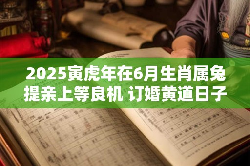 2025寅虎年在6月生肖属兔提亲上等良机 订婚黄道日子