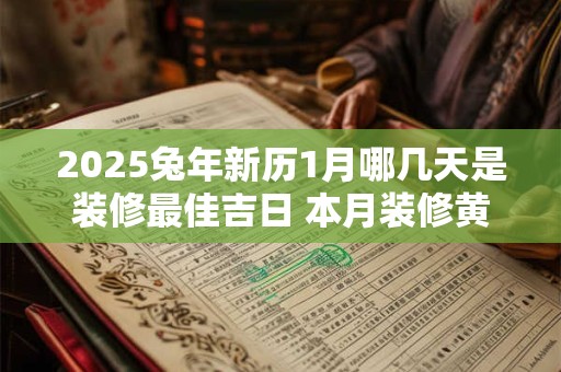 2025兔年新历1月哪几天是装修最佳吉日 本月装修黄道吉日