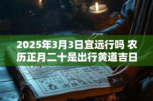 2025年3月3日宜远行吗 农历正月二十是出行黄道吉日吗