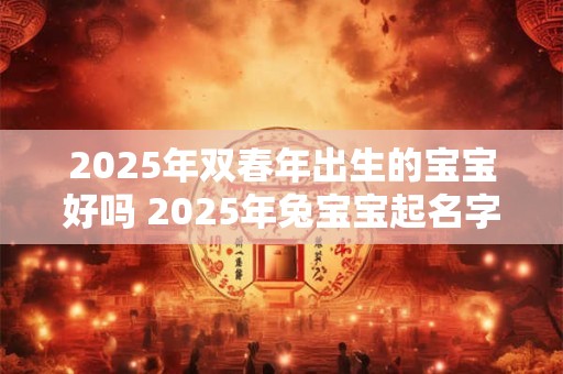2025年双春年出生的宝宝好吗 2025年兔宝宝起名字