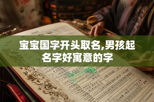 宝宝国字开头取名,男孩起名字好寓意的字 宝宝国字开头取名,男孩起名字好寓意的字