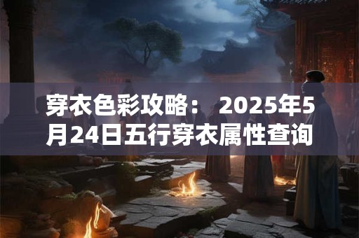 穿衣色彩攻略： 2025年5月24日五行穿衣属性查询