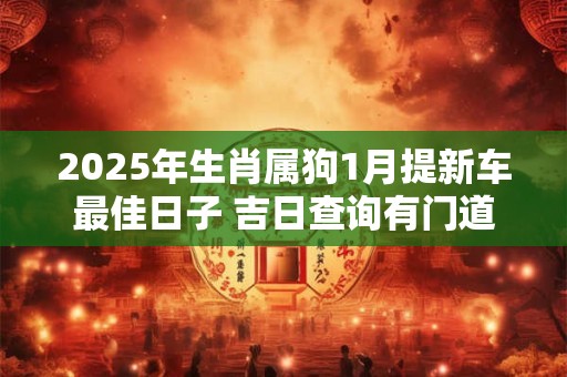 2025年生肖属狗1月提新车最佳日子 吉日查询有门道