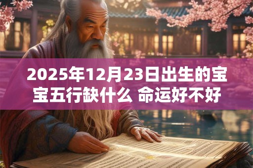 详细阅读:2025年12月23日出生的宝宝五行缺什么 命运好不好 2025年12月23日出生的宝宝五行缺什么 命运好不好