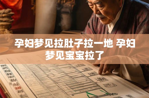 孕妇梦见拉肚子拉一地 孕妇梦见宝宝拉了