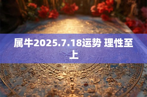属牛2025.7.18运势 理性至上