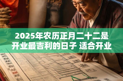 2025年农历正月二十二是开业最吉利的日子 适合开业求财吗