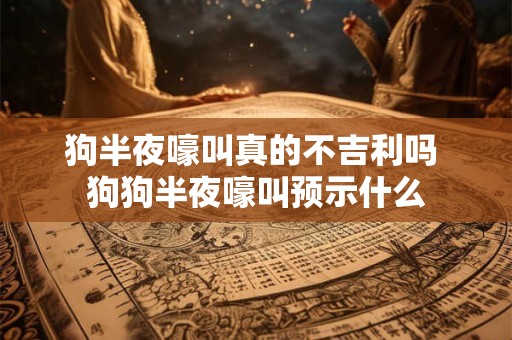 狗半夜嚎叫真的不吉利吗 狗狗半夜嚎叫预示什么