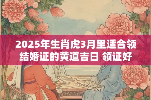 2025年生肖虎3月里适合领结婚证的黄道吉日 领证好日子