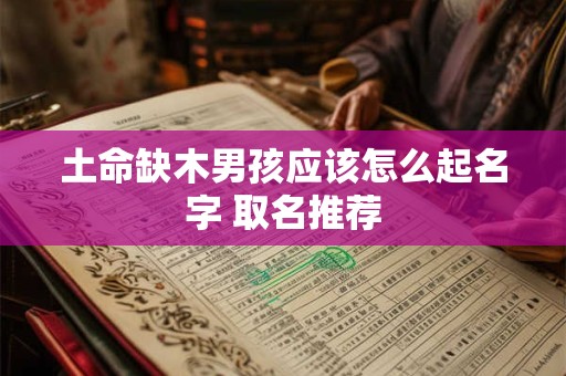 详细阅读:土命缺木男孩应该怎么起名字 取名推荐 土命缺木男孩应该怎么起名字 取名推荐