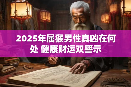 2025年属猴男性真凶在何处 健康财运双警示