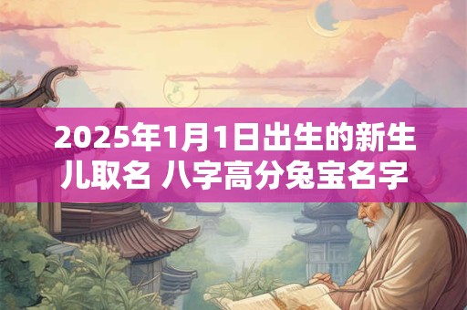 2025年1月1日出生的新生儿取名 八字高分兔宝名字
