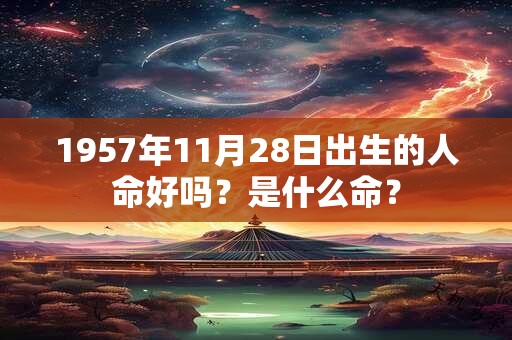 1957年11月28日出生的人命好吗？是什么命？