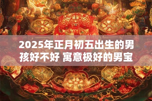 2025年正月初五出生的男孩好不好 寓意极好的男宝宝名字