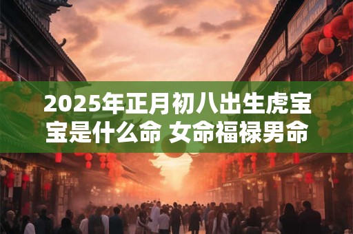2025年正月初八出生虎宝宝是什么命 女命福禄男命财旺